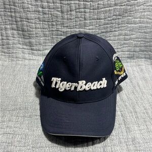 Rare The Open 2007 Carnoustie Golf & Tiger Beach Golf Links Hat Scotland & China